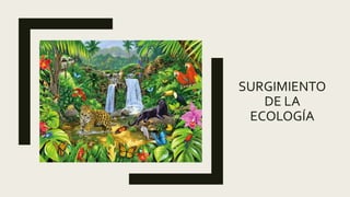SURGIMIENTO
DE LA
ECOLOGÍA
 