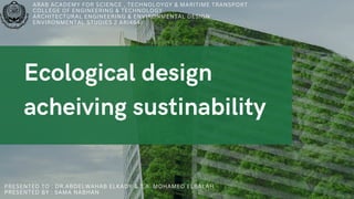Ecological design acheiving sustinability.pdf