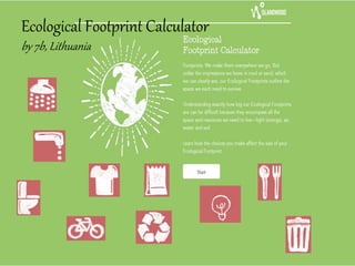 Ecological Footprint Calculator
by 7b, Lithuania
 