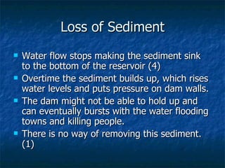 Ecological impacts of dams | PPT