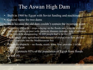 Ecological impacts of dams & water diversions | PPT