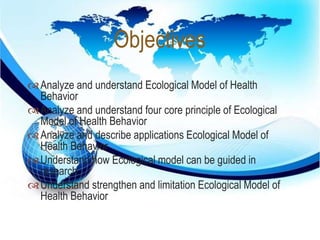 History of Ecological Model 
 
Ecological models have a long history as they 
emerged from developments in many discipl...