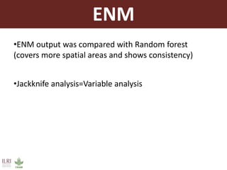 Using ecological niche modelling for mapping the risk of Rift Valley fever in Kenya