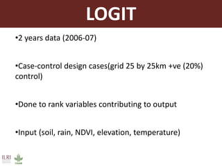 Using ecological niche modelling for mapping the risk of Rift Valley fever in Kenya