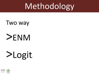 Using ecological niche modelling for mapping the risk of Rift Valley fever in Kenya