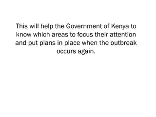 Applications of ecological niche modelling for mapping the risk of Rift Valley fever in Kenya