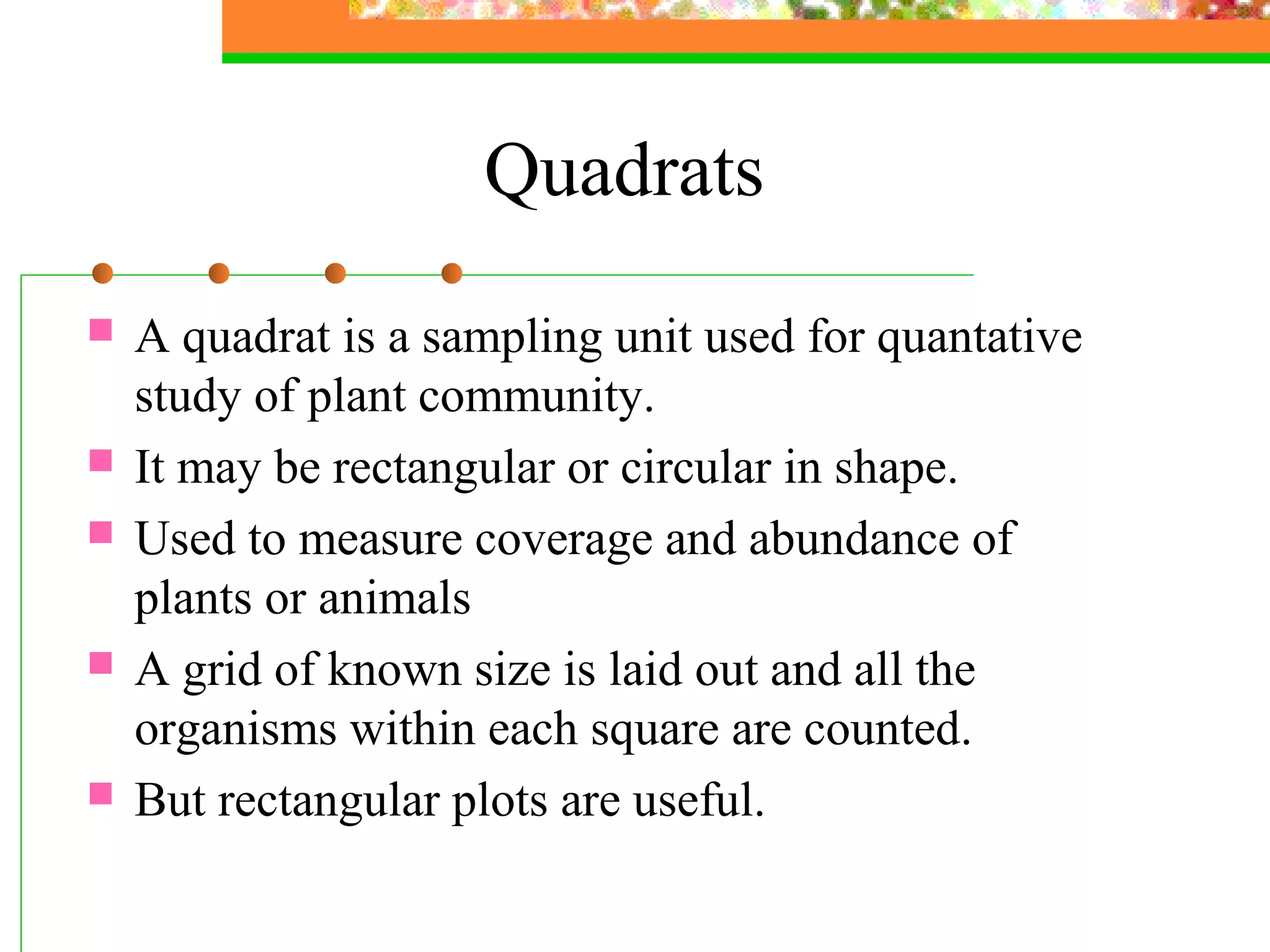 Ecological sampling | PPT