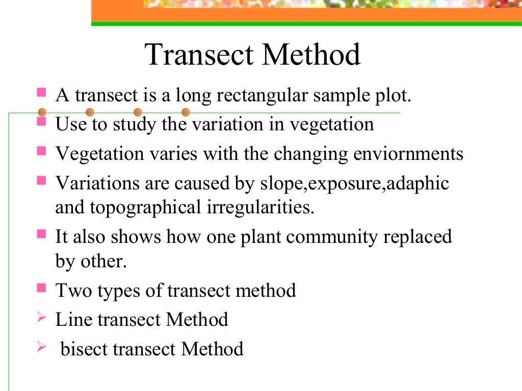 Ecological sampling