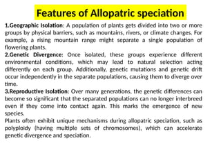 Mechanisms and Examples of Plant Speciation: Allopatric and Sympatric ...