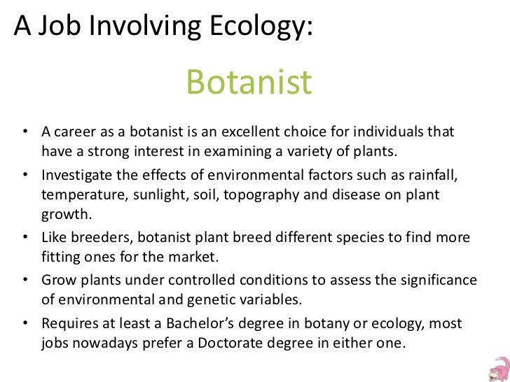 Ecologist Job Project