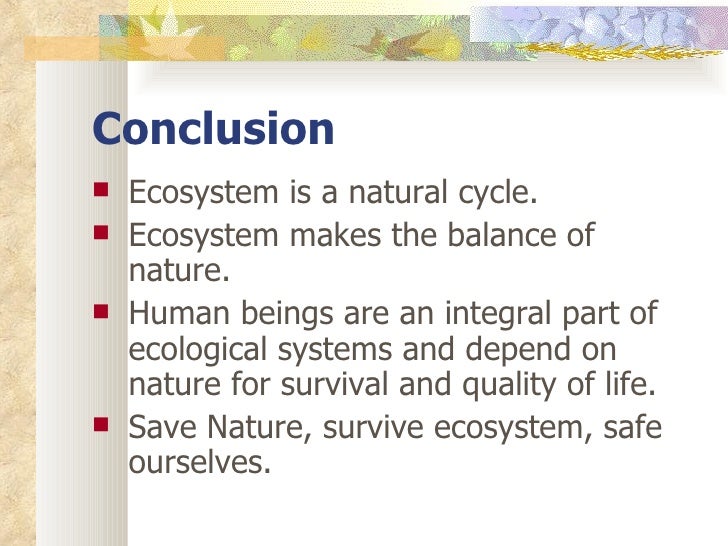 Balanced ecosystem essay image