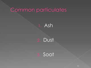 Pollutants ClassificationOutdoor PollutantsIndoor Pollutants20