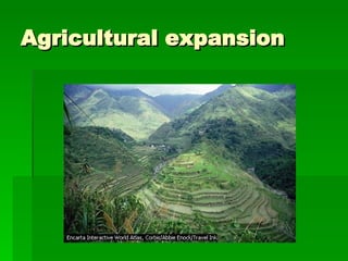 Agricultural expansion 