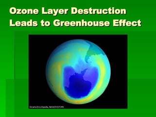 Ozone Layer Destruction Leads to Greenhouse Effect 