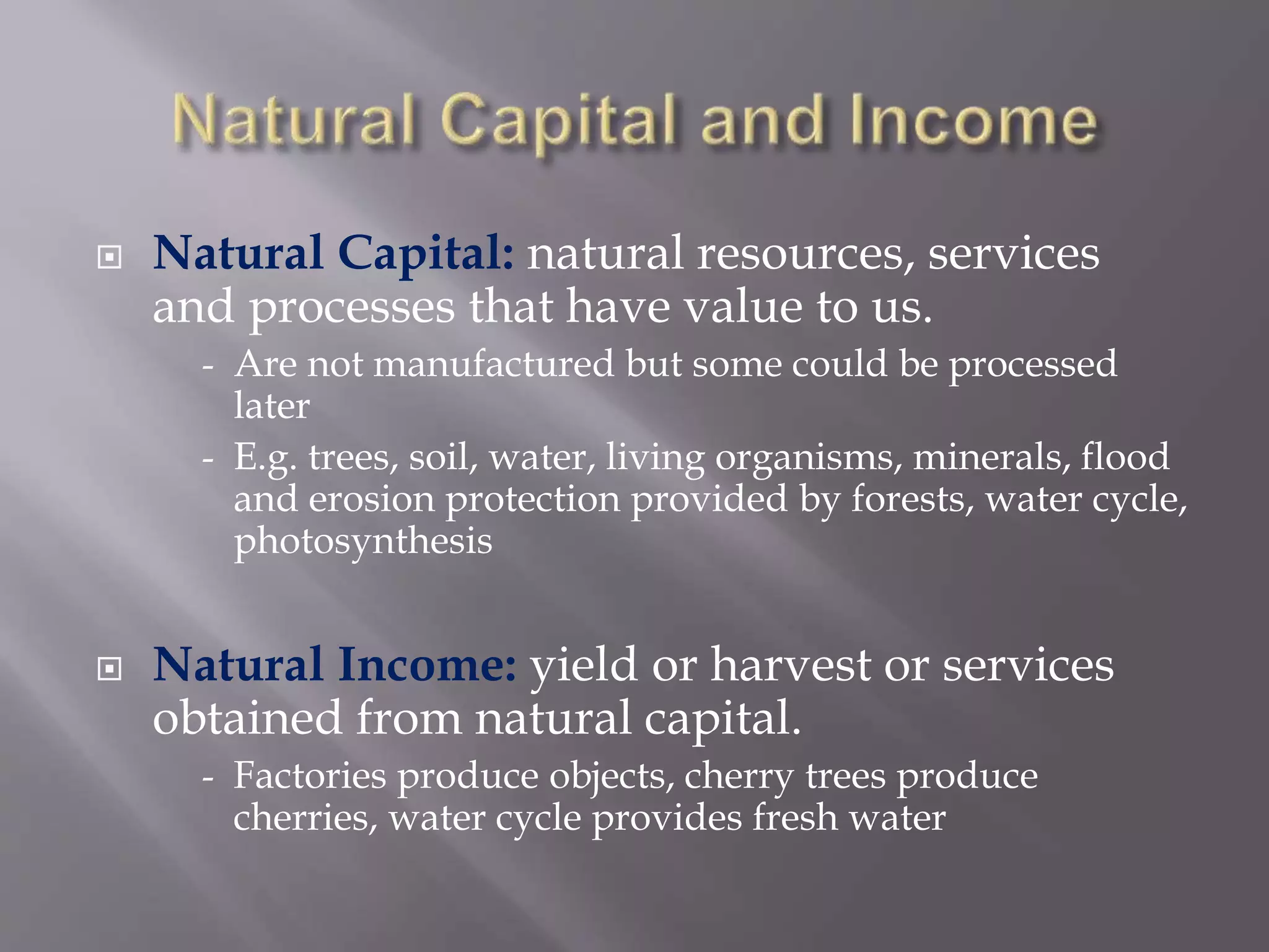 Natural Income Ecology and economics copy | PPTX