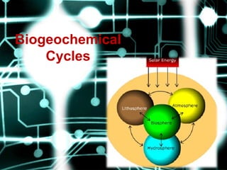 Biogeochemical
Cycles
 