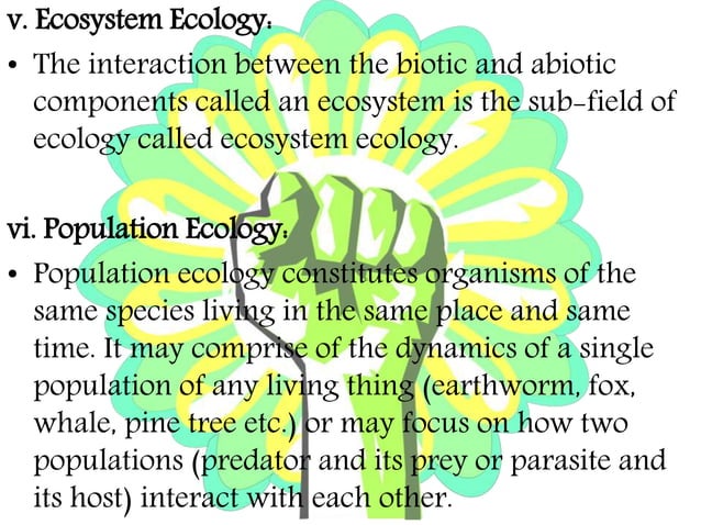 Ecology definition & scope | PPT