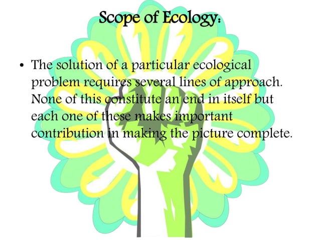 Ecology definition & scope | PPT