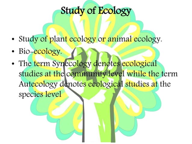 Ecology definition & scope | PPT