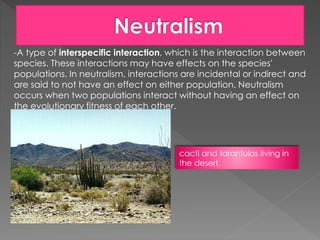 Mutualism and Neutralism