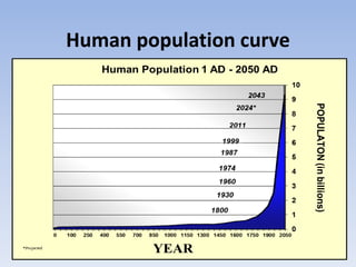Human population curve
 