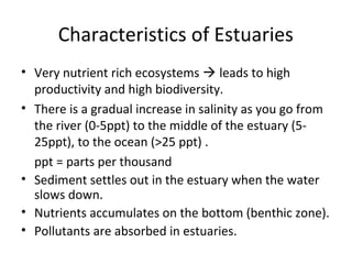 Aquatic Ecosystem 
• An aquatic ecosystem is an ecosystem in a body of water. Communities of 
organisms that are dependent...