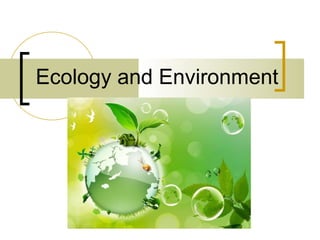 Ecology and Environment
 