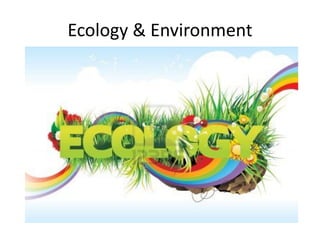 Ecology & Environment
 