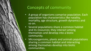 Concept of community and sampling methods | PPTX