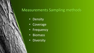 Concept of community and sampling methods | PPTX
