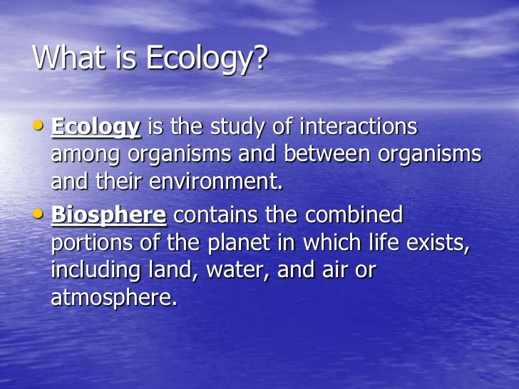 ecology ppt ecology powerpoint
