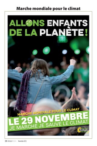 Marche mondiale pour le climat
18 Novembre 2015ÉCOLOnews
 