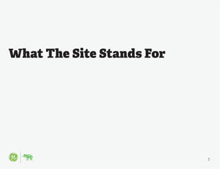 3
What The Site Stands For
 