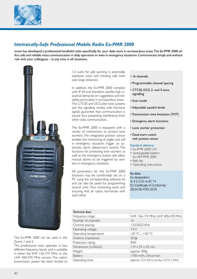 Ecom Instruments - Hazardous Area ATEX Phones, Laptops, Radios ...