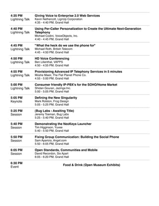 eComm 2008 Programme Guide