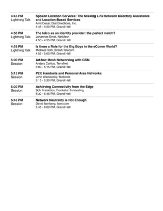 eComm 2008 Programme Guide