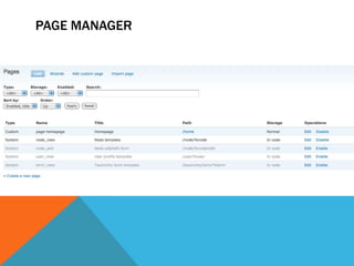 PAGE MANAGER
 
