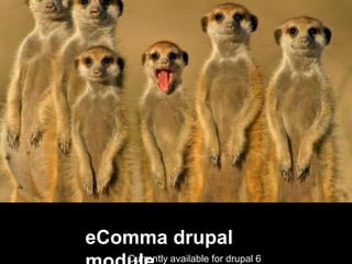eComma drupal
   Currently available for drupal 6
 