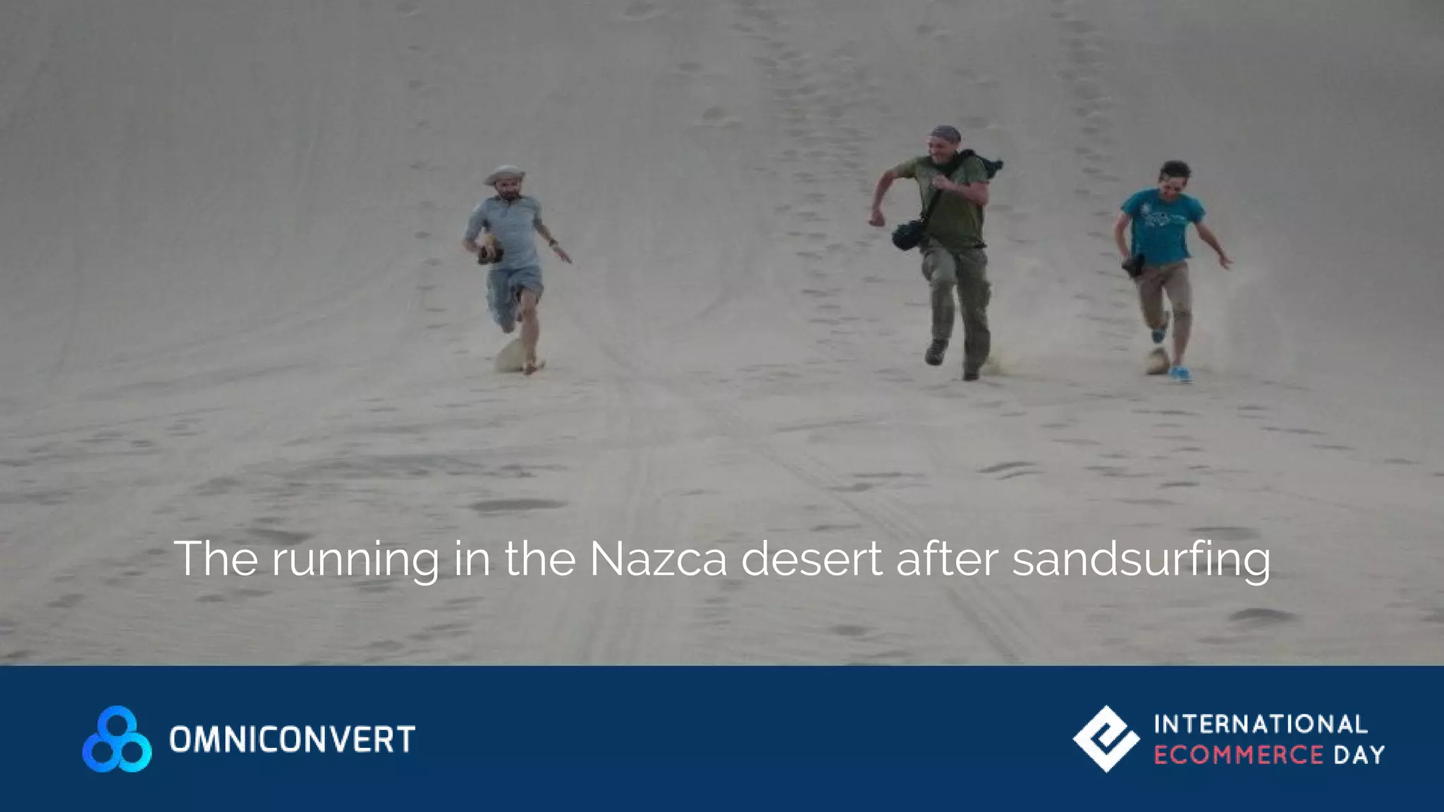 The running in the Nazca desert after sandsurfing
 