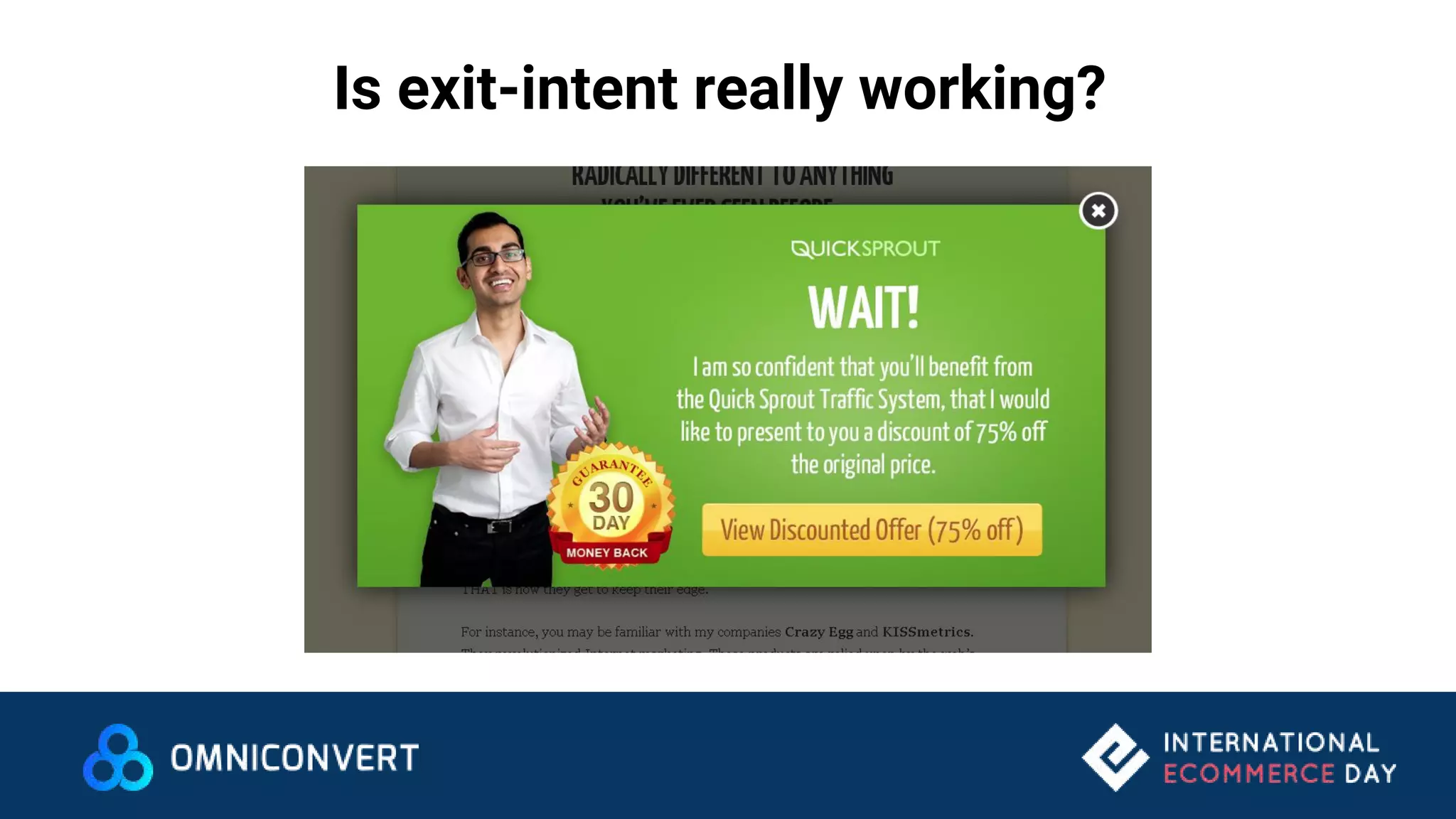 Is exit-intent really working?
 