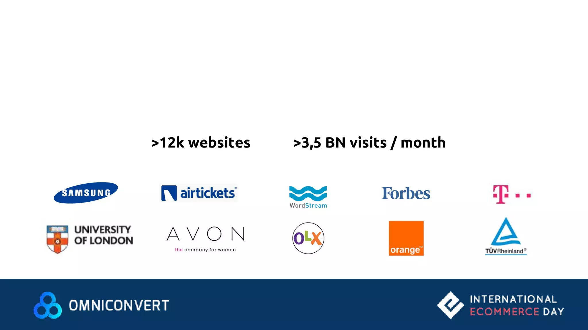>12k websites >3,5 BN visits / month
 