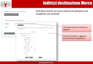 Scheda ProdottoScheda di presentazione del prodotto, caratteristiche tecniche e commerciali. La scheda di prodotto rappresenta una landingpage di convincimento all’acquistoBottone di contatto per maggiori informazioni. Invia alla amministrazione del negozio una email riportando il codice dell’articolo di interesse ed il testo dell’utenteOrganizzazione del testo descrittivo, scheda caratteristiche ed ogni altra informazione prodotto in finestre al fine di rendere la scheda semplice e di veloce comprensioneArea multimediale ove riportare immagini e video del prodotto. Cliccando su ogni immagine/video viene zoommato o riprodottoArea di acquisto online. Disponibilità in magazzino, quantità e bottone ordine. Possibilità di aggiunta campi di scelta e configurazione ordine (es: colori, misure, etc.)