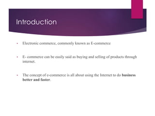 E commerce | PPTX
