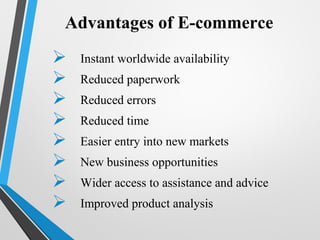 E Commerce Basics | PPT