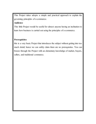 E commerce | DOCX