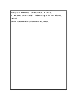 E commerce | DOCX