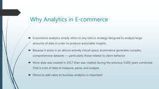 Analytics in E-commerce | PPTX