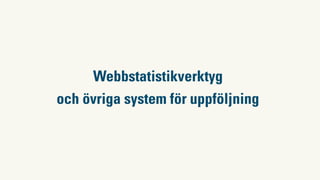 e-Commerce - det lönar sig att ha koll på statistiken