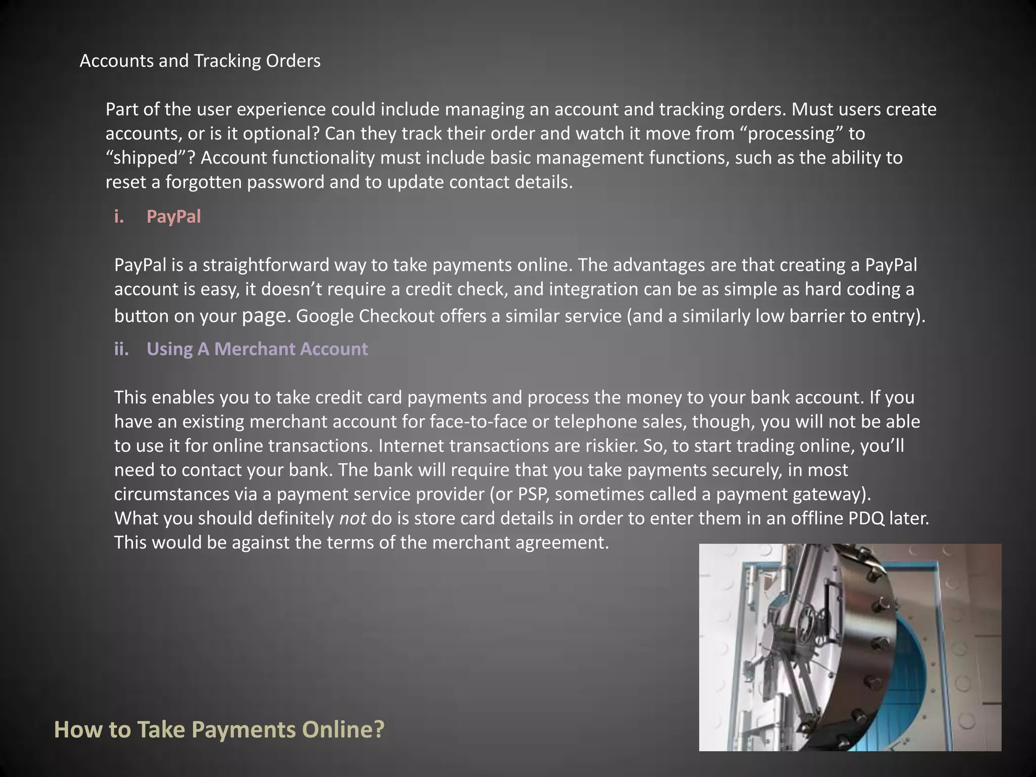 This is the easiest way to set up your store. You sign up with an ecommerce provider and they host your store on their servers, using their software. Usually you pay a one-time setup fee, then an ongoing monthly or yearly fee. Most providers give you a range of page templates to choose from, and you can usually customize the look of your store to some extent. Normally you can use your own domain name for your store.Advantages of hosted ecommerce solutions: Easy to set up >> You don't have to install any software — simply sign up, set up your store, and add your products.