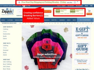 Creating confidence
Breaking Barriers(1)
   Added Values
 